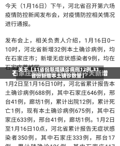 关于【31省份新增确诊病例12例,31省份新增本土确诊数量】-第2张图片