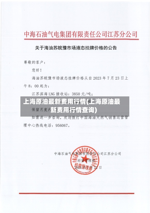 上海原油最新费用行情(上海原油最新费用行情查询)-第3张图片