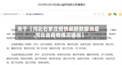 关于【河北石家庄疫情最新数据消息,河北省疫情情况通报】-第2张图片
