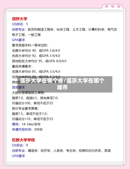 温莎大学在哪个省/温莎大学在哪个城市