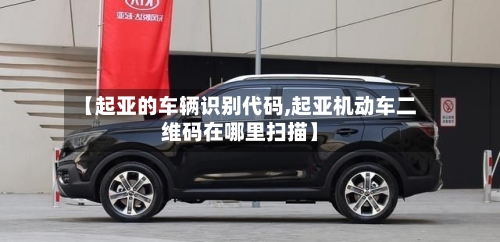 【起亚的车辆识别代码,起亚机动车二维码在哪里扫描】
