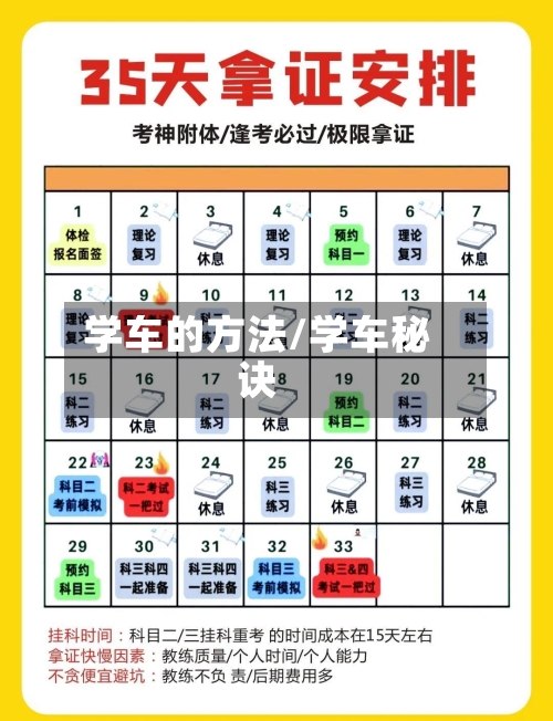 学车的方法/学车秘诀