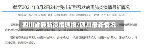 四川省最新疫情通报/四川最新情况