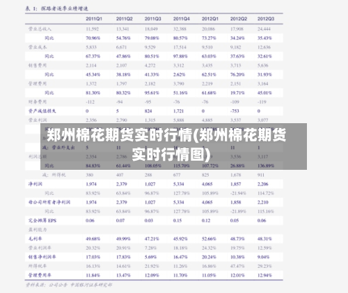 郑州棉花期货实时行情(郑州棉花期货实时行情图)-第2张图片