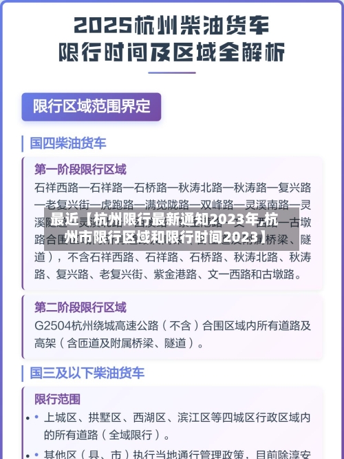 最近【杭州限行最新通知2023年,杭州市限行区域和限行时间2023】-第2张图片