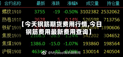 【今天钢筋期货费用行情,今日钢筋费用最新费用查询】