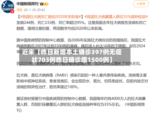 近来【昨日新增本土确诊397例无症状703例昨日确诊增1500例】-第3张图片