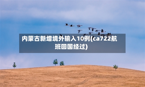 内蒙古新增境外输入10例(ca722航班回国经过)-第3张图片