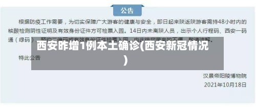 西安昨增1例本土确诊(西安新冠情况)-第3张图片