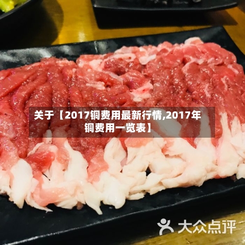 关于【2017铜费用最新行情,2017年铜费用一览表】-第2张图片