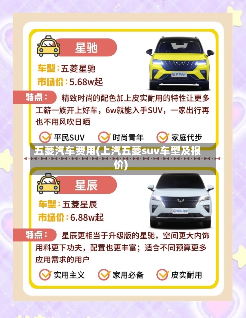 五菱汽车费用(上汽五菱suv车型及报价)-第2张图片