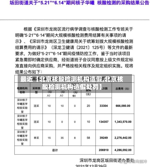 最近【北京核酸检测机构造假,北京核酸检测机构造假处罚】-第2张图片