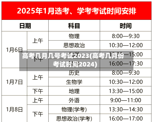 高考几月几号考试2023(高考几月份考试时间2024)-第2张图片
