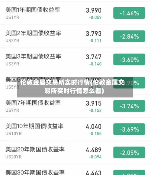 伦敦金属交易所实时行情(伦敦金属交易所实时行情怎么看)