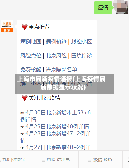 上海市最新疫情通报(上海疫情最新数据显示状况)
