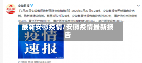 最新安徽疫情/安徽疫情最新报告-第2张图片