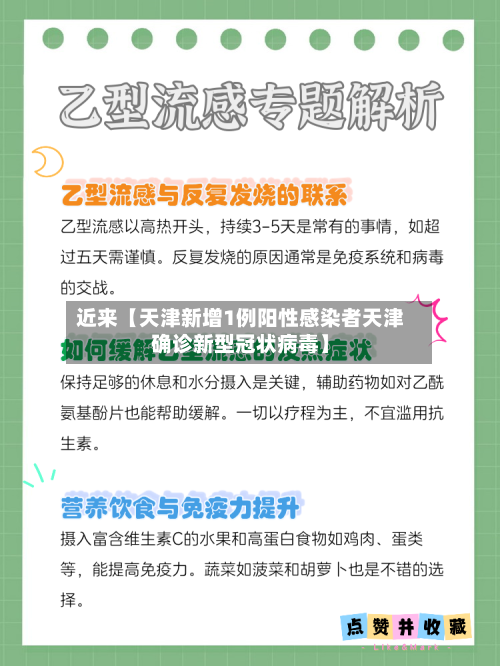 近来【天津新增1例阳性感染者天津确诊新型冠状病毒】