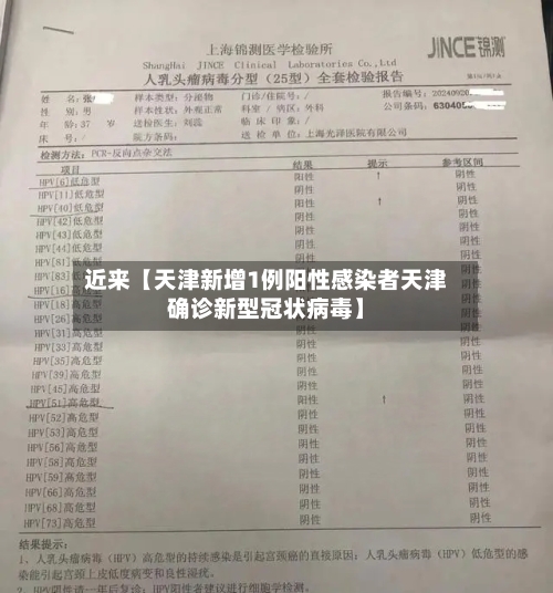 近来【天津新增1例阳性感染者天津确诊新型冠状病毒】-第2张图片