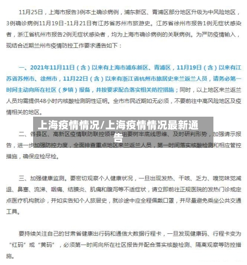 上海疫情情况/上海疫情情况最新通告-第2张图片