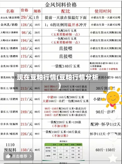 现在豆粕行情(豆粕行情分析)