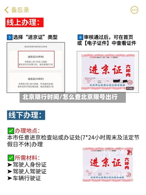 北京限行时间/怎么查北京限号出行