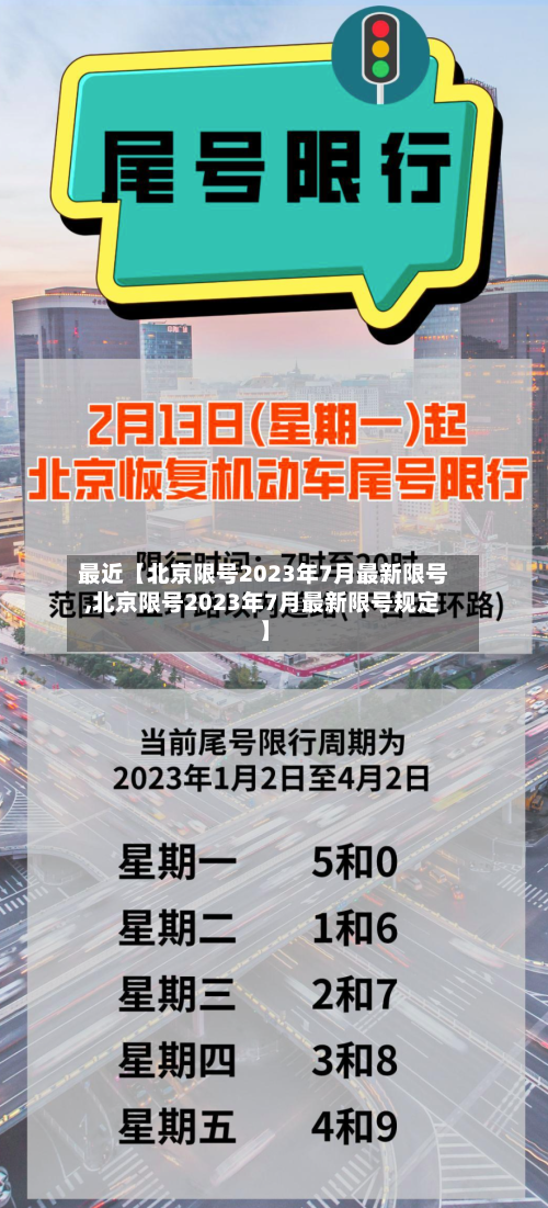 最近【北京限号2023年7月最新限号,北京限号2023年7月最新限号规定】