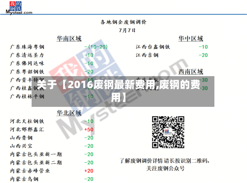 关于【2016废钢最新费用,废钢的费用】-第3张图片