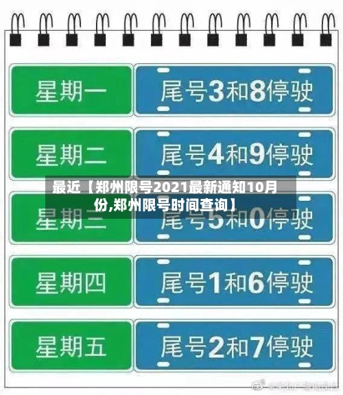 最近【郑州限号2021最新通知10月份,郑州限号时间查询】-第2张图片