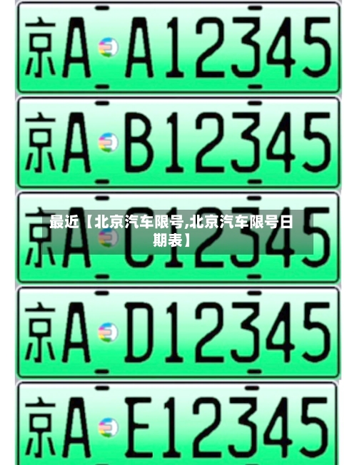 最近【北京汽车限号,北京汽车限号日期表】-第3张图片