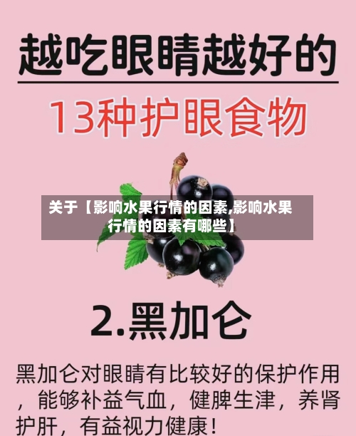 关于【影响水果行情的因素,影响水果行情的因素有哪些】