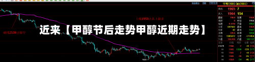 近来【甲醇节后走势甲醇近期走势】