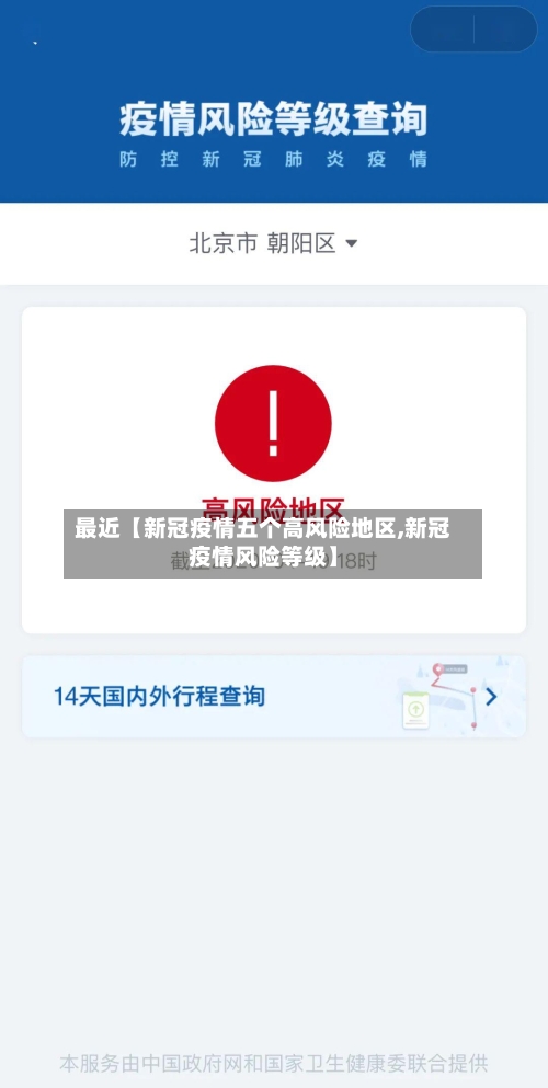 最近【新冠疫情五个高风险地区,新冠疫情风险等级】-第2张图片