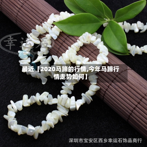 最近【2020马蹄的行情,今年马蹄行情走势如何】-第2张图片