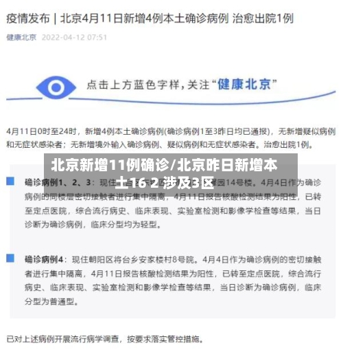 北京新增11例确诊/北京昨日新增本土16 2 涉及3区-第2张图片