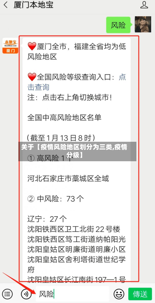 关于【疫情风险地区划分为三类,疫情分级】
