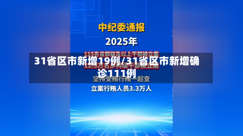 31省区市新增19例/31省区市新增确诊111例