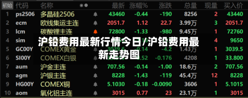 沪铅费用最新行情今日/沪铅费用最新走势图-第3张图片
