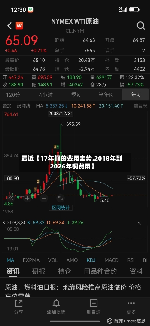最近【17年铜的费用走势,2018年到2026年铜费用】