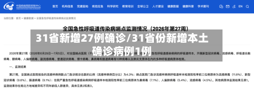 31省新增27例确诊/31省份新增本土确诊病例1例