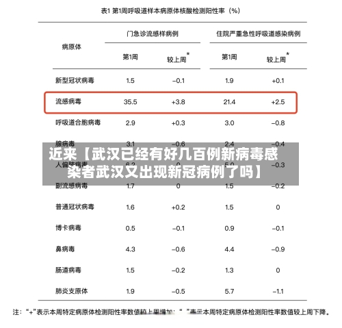 近来【武汉已经有好几百例新病毒感染者武汉又出现新冠病例了吗】