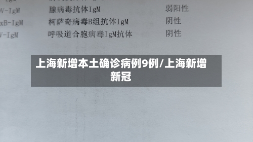 上海新增本土确诊病例9例/上海新增新冠