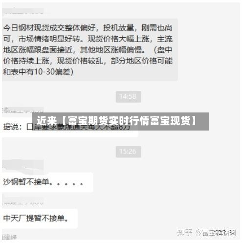 近来【富宝期货实时行情富宝现货】