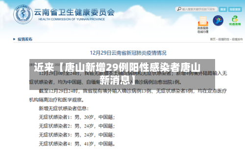 近来【唐山新增29例阳性感染者唐山新消息】-第2张图片