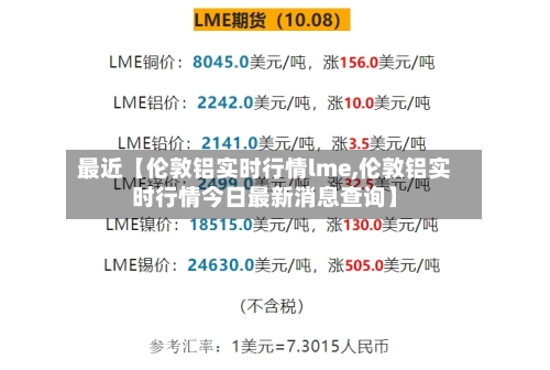 最近【伦敦铝实时行情lme,伦敦铝实时行情今日最新消息查询】-第3张图片