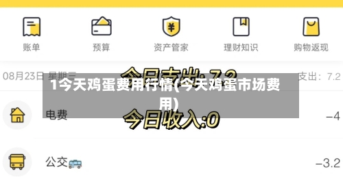 1今天鸡蛋费用行情(今天鸡蛋市场费用)