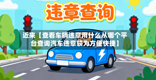 近来【查看车辆违章用什么从哪个平台查询汽车违章较为方便快捷】-第3张图片