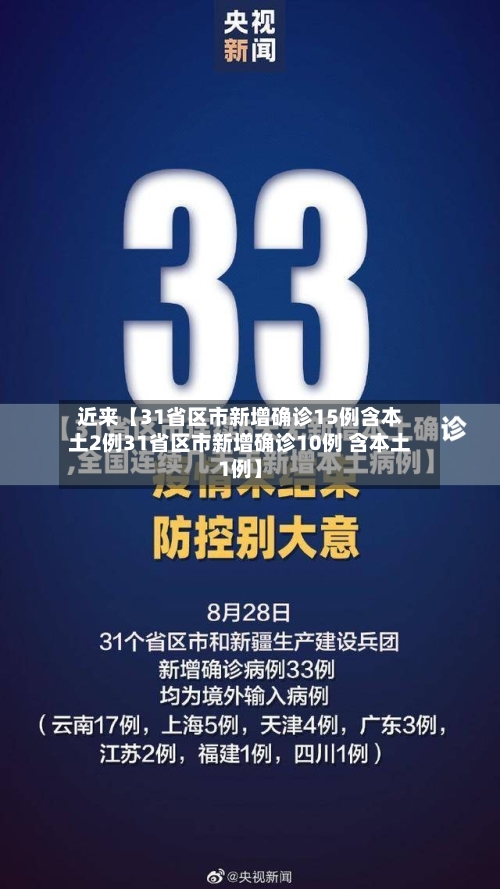 近来【31省区市新增确诊15例含本土2例31省区市新增确诊10例 含本土1例】-第2张图片