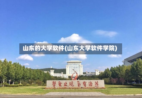 山东的大学软件(山东大学软件学院)-第2张图片