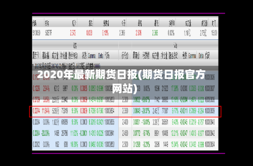 2020年最新期货日报(期货日报官方网站)