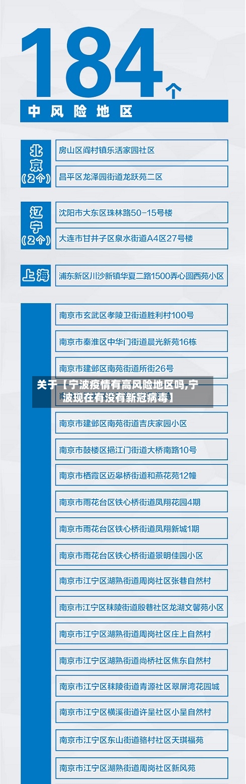 关于【宁波疫情有高风险地区吗,宁波现在有没有新冠病毒】-第2张图片